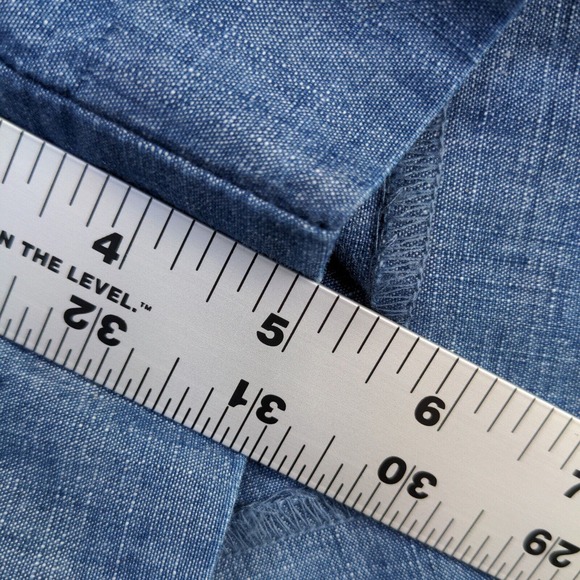 The Limited Women's Chino Shorts Blue Size 10 100% Cotton Slash Pockets - Picture 9 of 11
